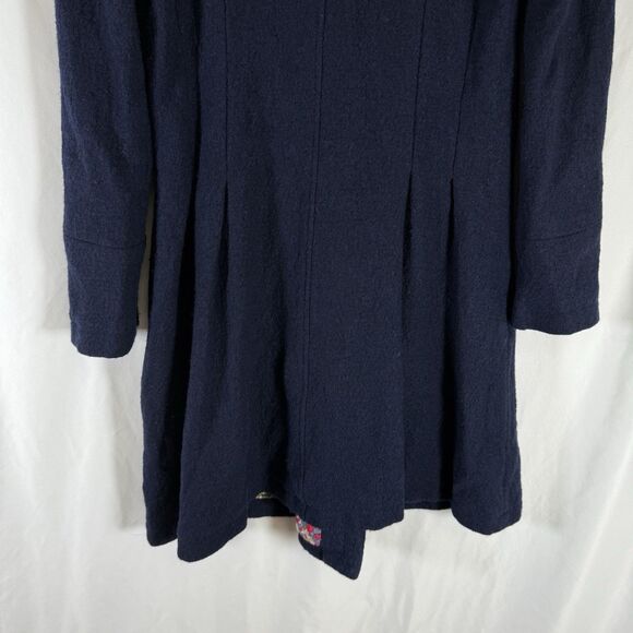 Free People Wool Blend Jacket Women's Medium Blue Button Up Pockets - Picture 11 of 11